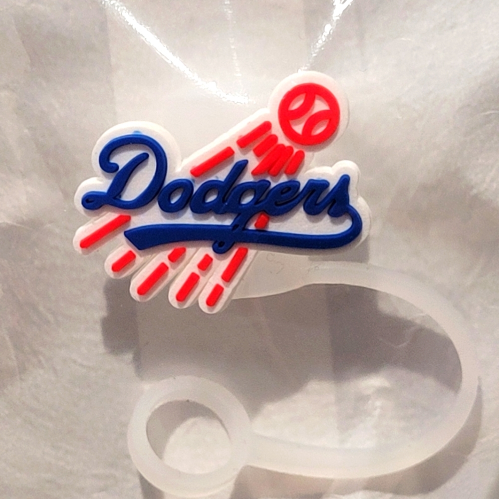 Los Angeles Dodgers Straw Cover For Stanleys and Starbucks tumbler
